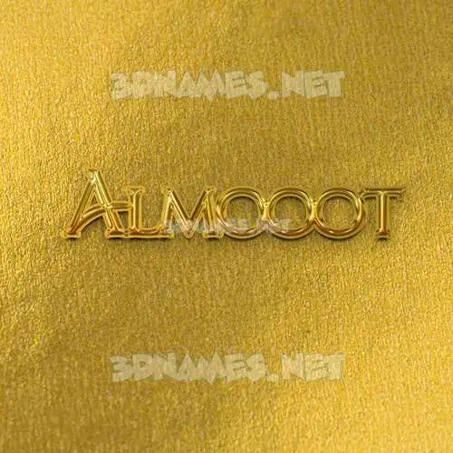 almooot in All Gold style - 3D name wallpaper almooot in All Gold style - 3D name wallpaper