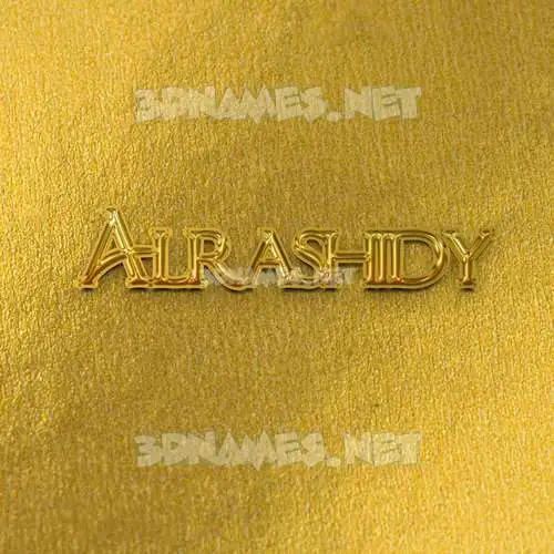 alrashidy in All Gold style - 3D name wallpaper alrashidy in All Gold style - 3D name wallpaper