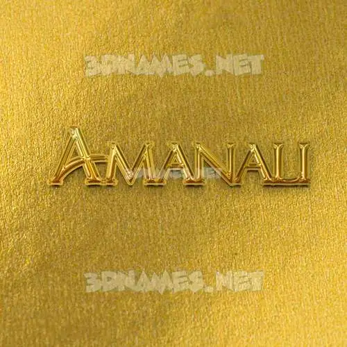 amanali in All Gold style - 3D name wallpaper amanali in All Gold style - 3D name wallpaper
