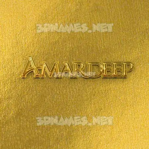 amardeep in All Gold style - 3D name wallpaper
