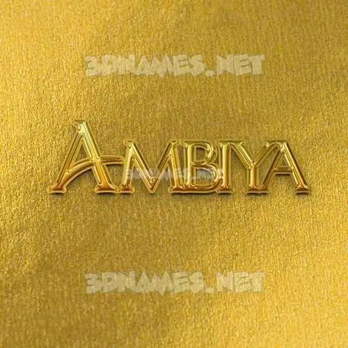 ambiya in All Gold style - 3D name wallpaper ambiya in All Gold style - 3D name wallpaper
