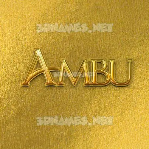 ambu in All Gold style - 3D name wallpaper ambu in All Gold style - 3D name wallpaper