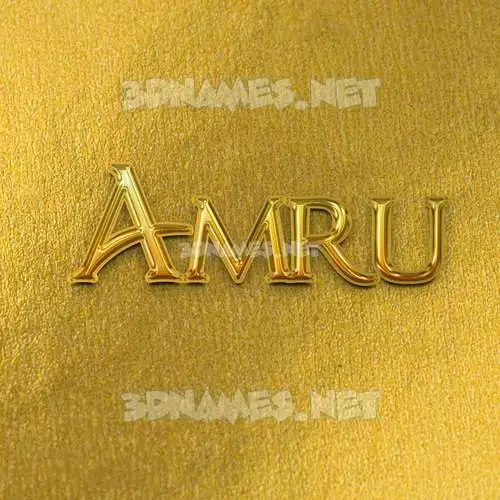 amru in All Gold style - 3D name wallpaper amru in All Gold style - 3D name wallpaper