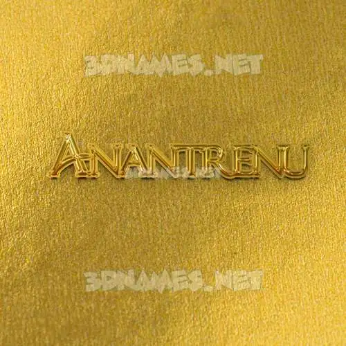 anantrenu in All Gold style - 3D name wallpaper anantrenu in All Gold style - 3D name wallpaper