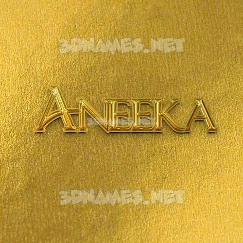 aneeka in All Gold style - 3D name wallpaper aneeka in All Gold style - 3D name wallpaper