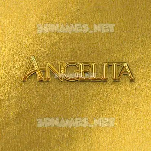 angelita in All Gold style - 3D name wallpaper angelita in All Gold style - 3D name wallpaper