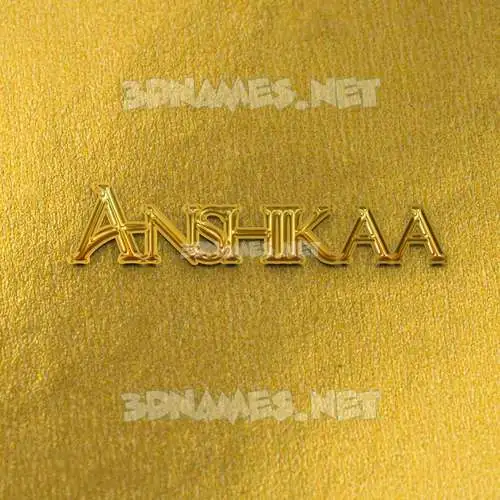 anshikaa in All Gold style - 3D name wallpaper anshikaa in All Gold style - 3D name wallpaper