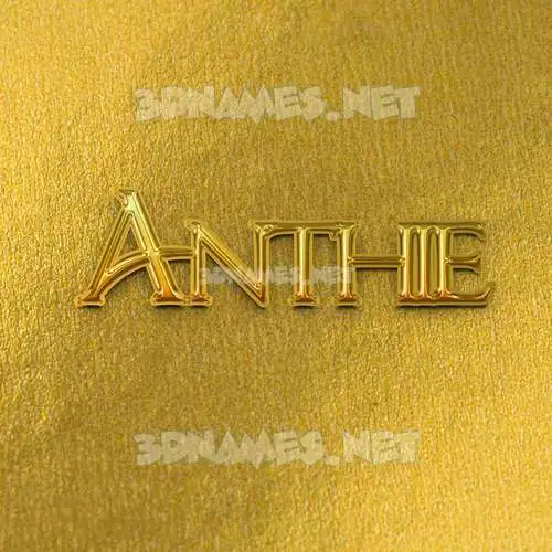 anthie in All Gold style - 3D name wallpaper anthie in All Gold style - 3D name wallpaper