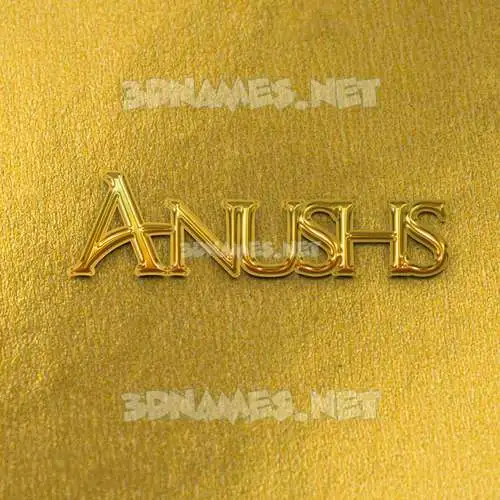 anushs in All Gold style - 3D name wallpaper anushs in All Gold style - 3D name wallpaper