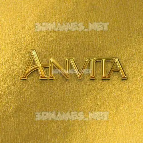 anvita in All Gold style - 3D name wallpaper anvita in All Gold style - 3D name wallpaper