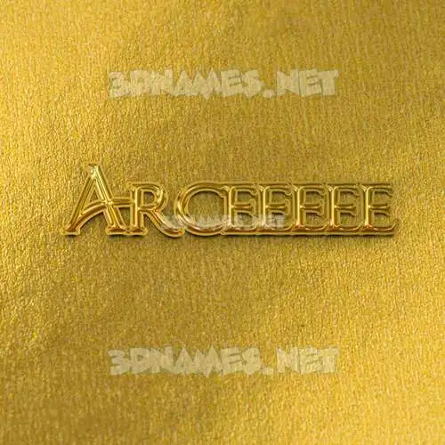 arceeeee in All Gold style - 3D name wallpaper arceeeee in All Gold style - 3D name wallpaper