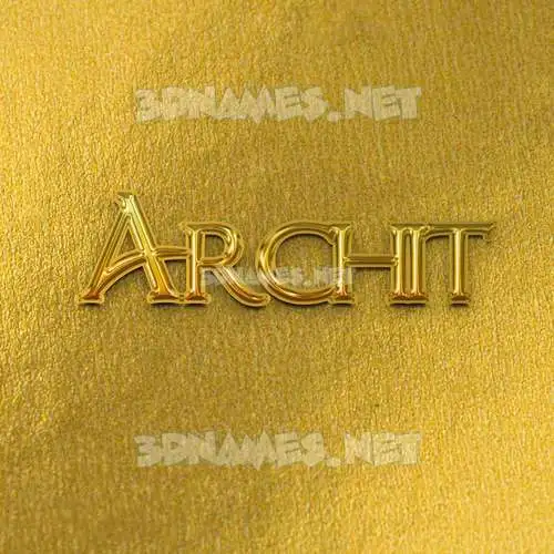 archit in All Gold style - 3D name wallpaper archit in All Gold style - 3D name wallpaper