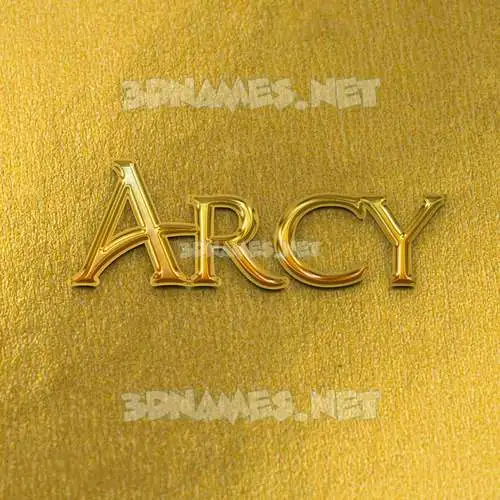 arcy in All Gold style - 3D name wallpaper