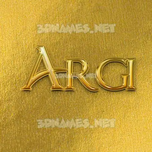 argi in All Gold style - 3D name wallpaper argi in All Gold style - 3D name wallpaper