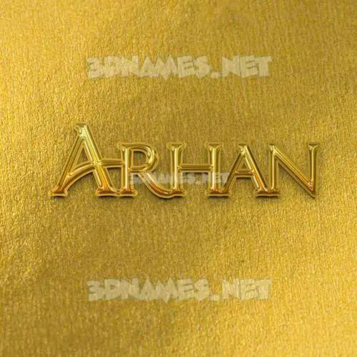 arhan in All Gold style - 3D name wallpaper arhan in All Gold style - 3D name wallpaper