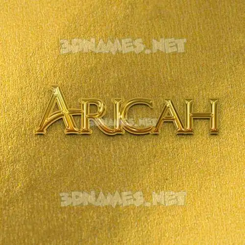 aricah in All Gold style - 3D name wallpaper aricah in All Gold style - 3D name wallpaper