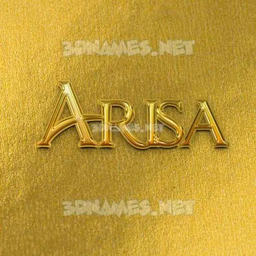 arisa in All Gold style - 3D name wallpaper arisa in All Gold style - 3D name wallpaper