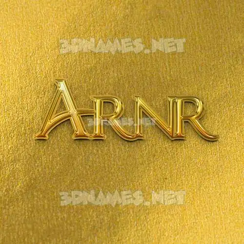 arnr in All Gold style - 3D name wallpaper arnr in All Gold style - 3D name wallpaper