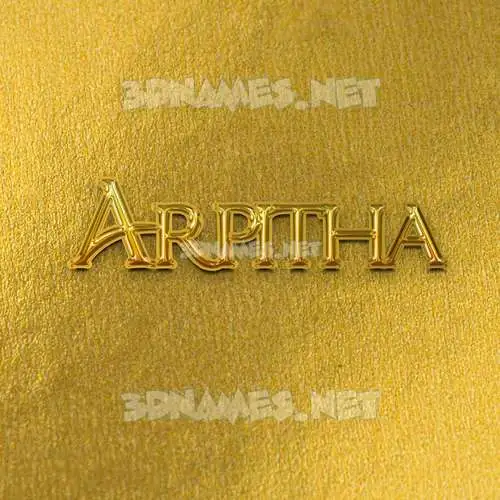 arpitha in All Gold style - 3D name wallpaper arpitha in All Gold style - 3D name wallpaper