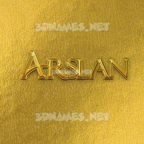 arslan in All Gold style - 3D name wallpaper arslan in All Gold style - 3D name wallpaper