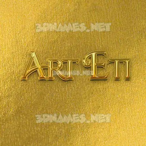 art eti in All Gold style - 3D name wallpaper art eti in All Gold style - 3D name wallpaper