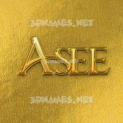 asee in All Gold style - 3D name wallpaper asee in All Gold style - 3D name wallpaper