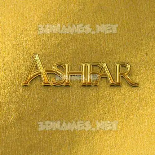 ashfar in All Gold style - 3D name wallpaper ashfar in All Gold style - 3D name wallpaper
