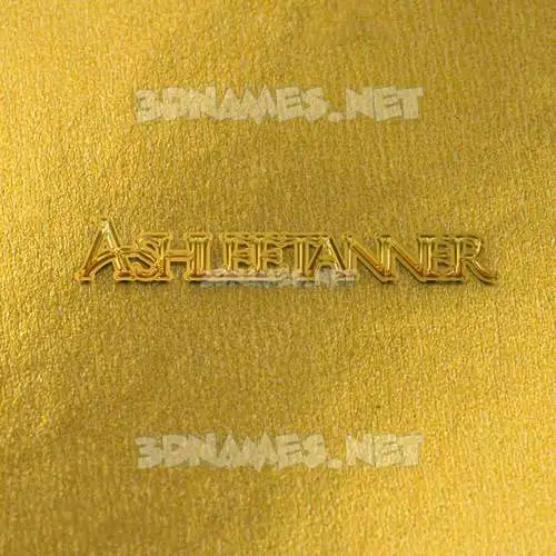 ashleetanner in All Gold style - 3D name wallpaper