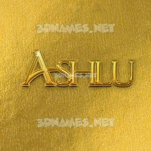ashlu in All Gold style - 3D name wallpaper ashlu in All Gold style - 3D name wallpaper