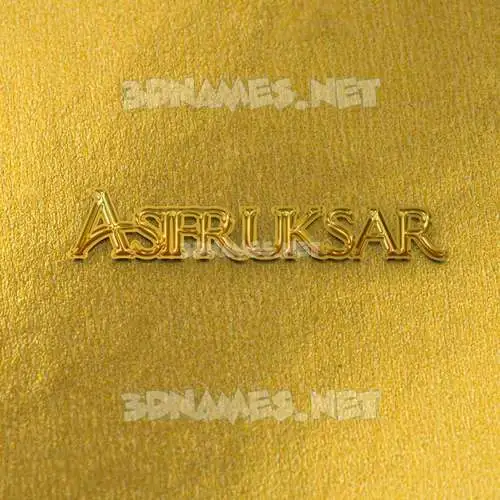 asifruksar in All Gold style - 3D name wallpaper asifruksar in All Gold style - 3D name wallpaper