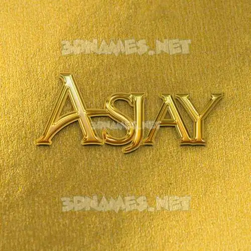 asjay in All Gold style - 3D name wallpaper asjay in All Gold style - 3D name wallpaper