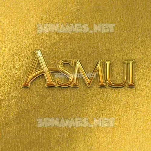 asmui in All Gold style - 3D name wallpaper asmui in All Gold style - 3D name wallpaper