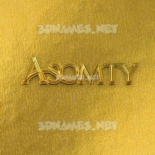 asomty in All Gold style - 3D name wallpaper asomty in All Gold style - 3D name wallpaper