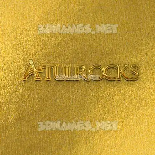 atulrocks in All Gold style - 3D name wallpaper