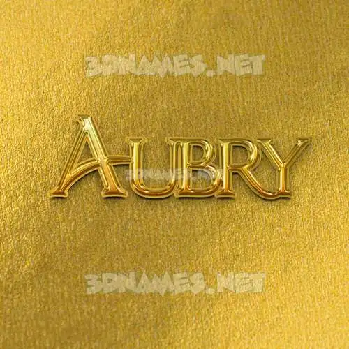 aubry in All Gold style - 3D name wallpaper aubry in All Gold style - 3D name wallpaper