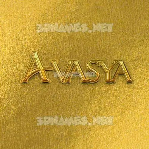 avasya in All Gold style - 3D name wallpaper avasya in All Gold style - 3D name wallpaper