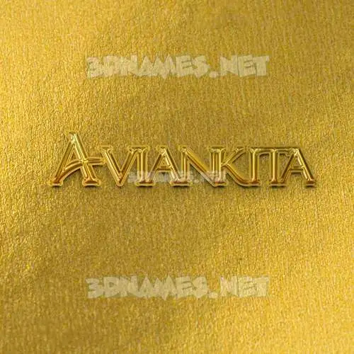 aviankita in All Gold style - 3D name wallpaper aviankita in All Gold style - 3D name wallpaper