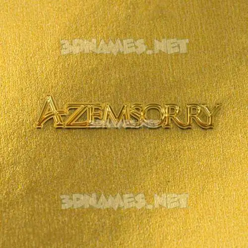 azemsorry in All Gold style - 3D name wallpaper azemsorry in All Gold style - 3D name wallpaper