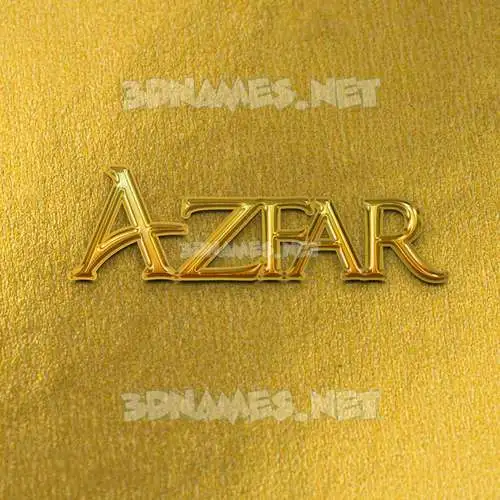 azfar in All Gold style - 3D name wallpaper azfar in All Gold style - 3D name wallpaper