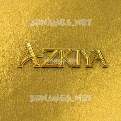 azkiya in All Gold style - 3D name wallpaper azkiya in All Gold style - 3D name wallpaper