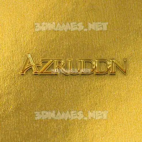 azruddin in All Gold style - 3D name wallpaper azruddin in All Gold style - 3D name wallpaper