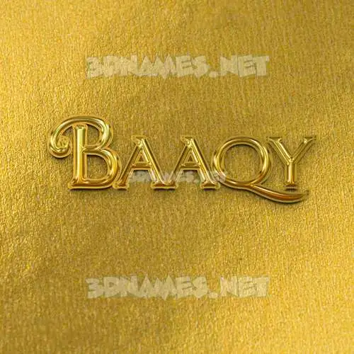 baaqy in All Gold style - 3D name wallpaper baaqy in All Gold style - 3D name wallpaper