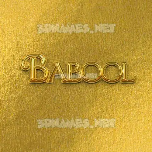 babool in All Gold style - 3D name wallpaper babool in All Gold style - 3D name wallpaper