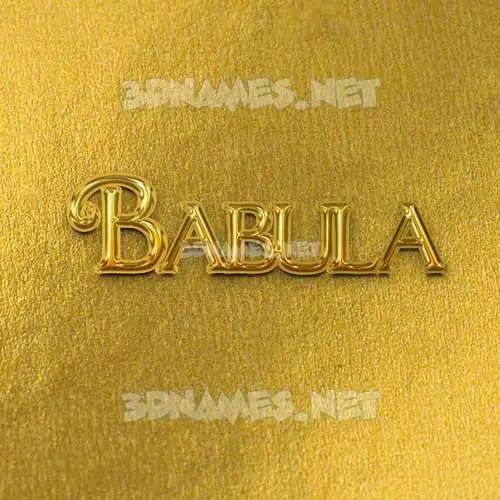 babula in All Gold style - 3D name wallpaper babula in All Gold style - 3D name wallpaper