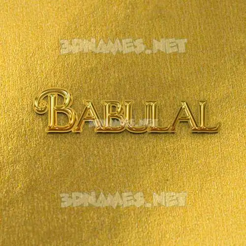babulal in All Gold style - 3D name wallpaper babulal in All Gold style - 3D name wallpaper