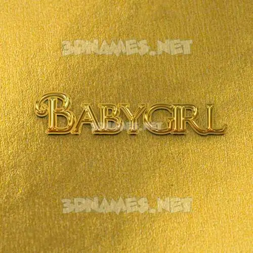 babygirl in All Gold style - 3D name wallpaper babygirl in All Gold style - 3D name wallpaper