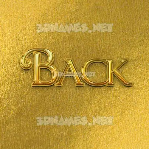 back in All Gold style - 3D name wallpaper back in All Gold style - 3D name wallpaper