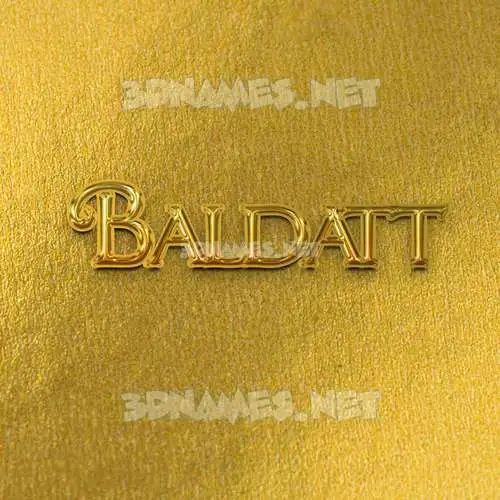baldatt in All Gold style - 3D name wallpaper baldatt in All Gold style - 3D name wallpaper