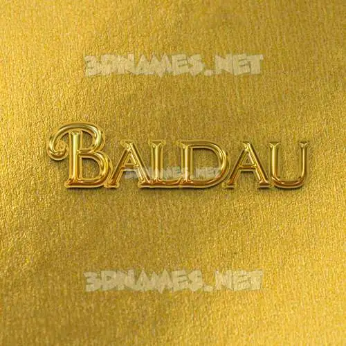 baldau in All Gold style - 3D name wallpaper baldau in All Gold style - 3D name wallpaper