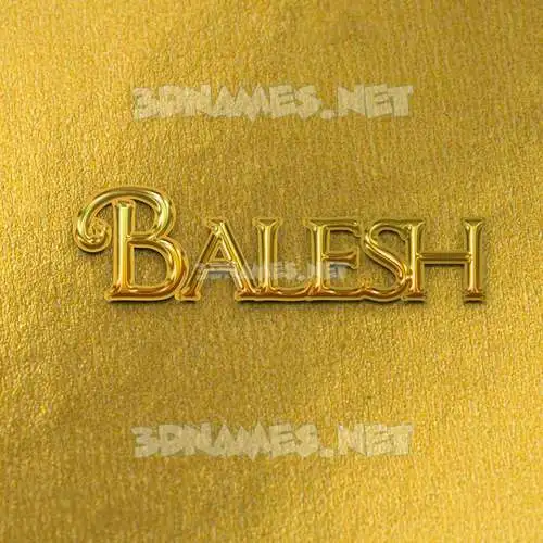 balesh in All Gold style - 3D name wallpaper balesh in All Gold style - 3D name wallpaper